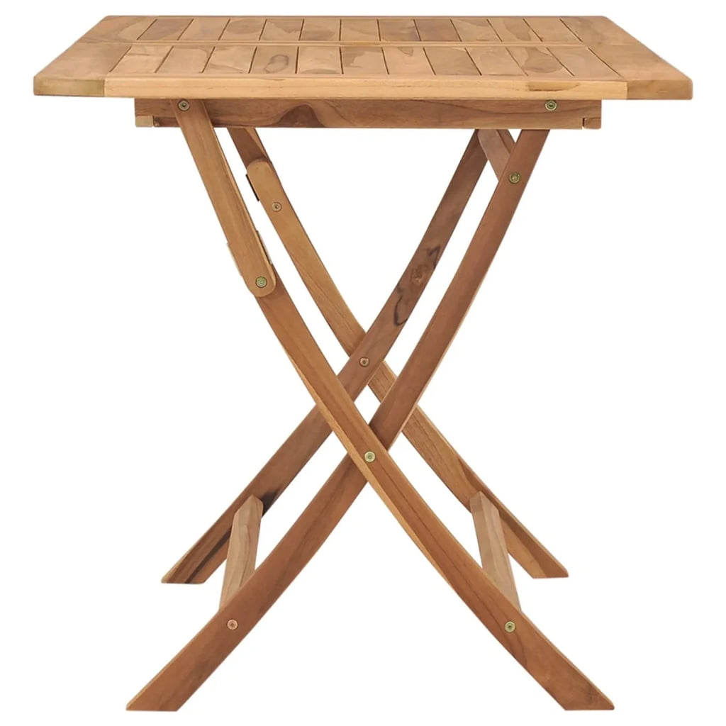 Folding Patio Table Solid Teak Wood L649