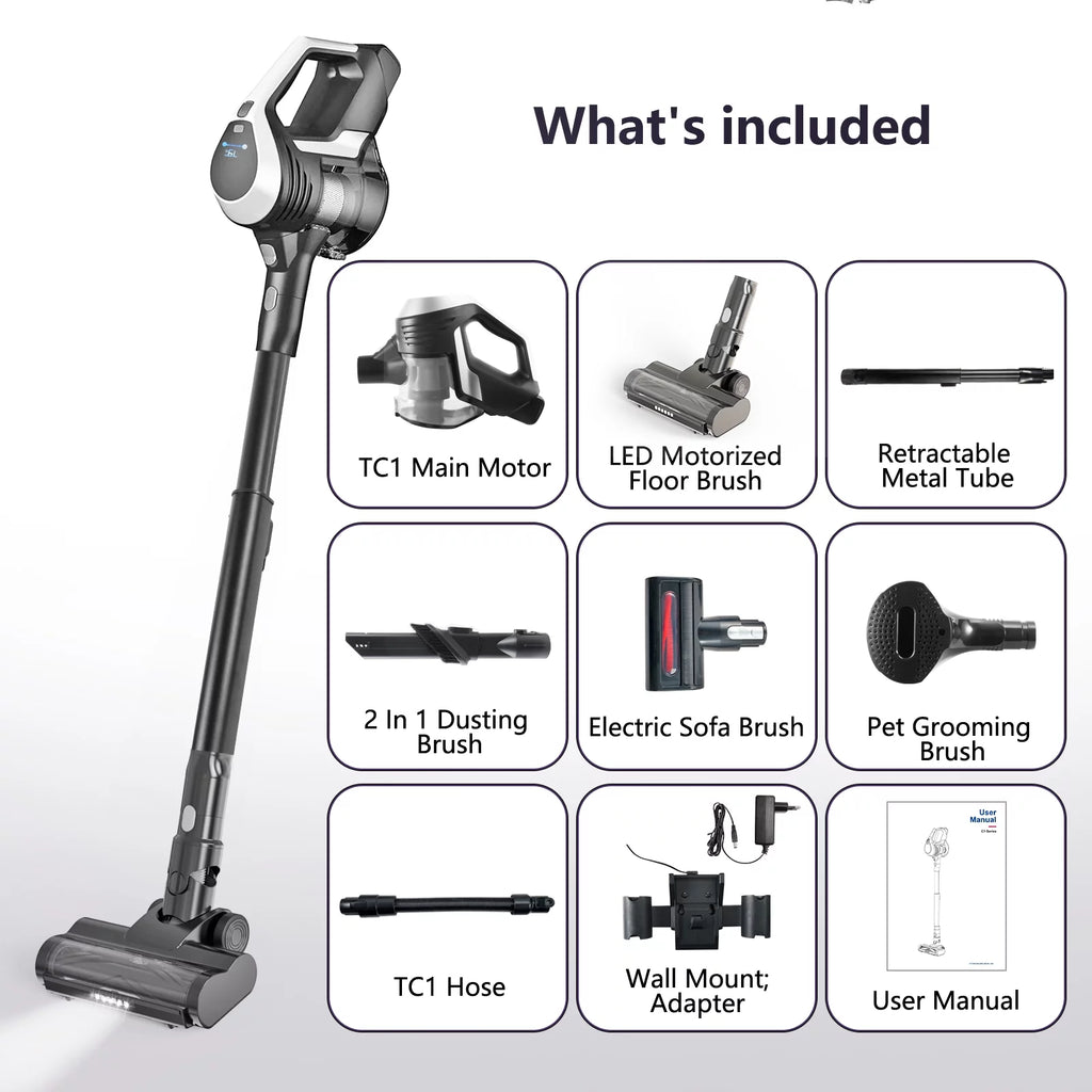 Cordless 4-in-1 Lightweight Stick Vacuum Cleaner F4318