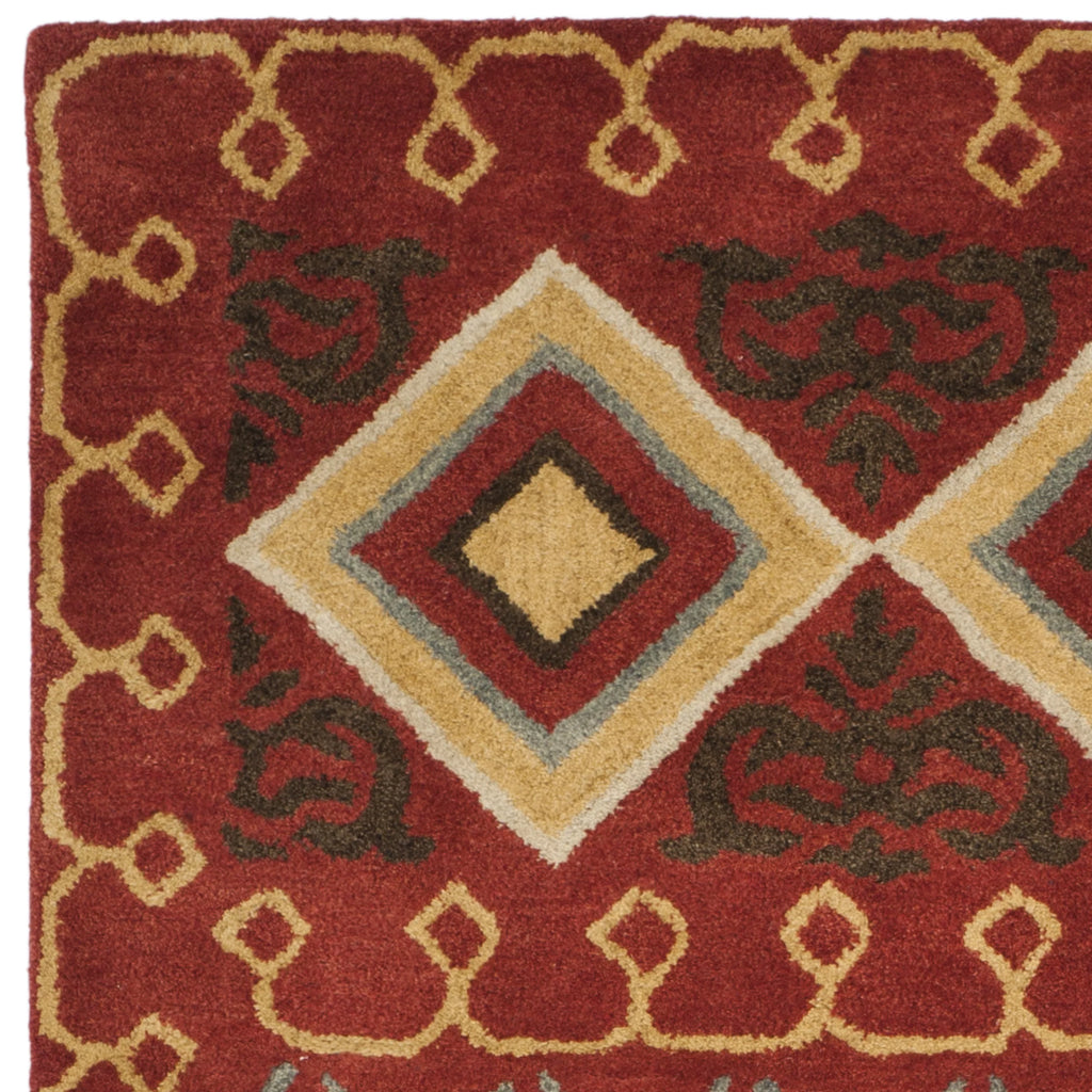 Red Multi Southwestern Wool Area Rug 5' x 8' B97469