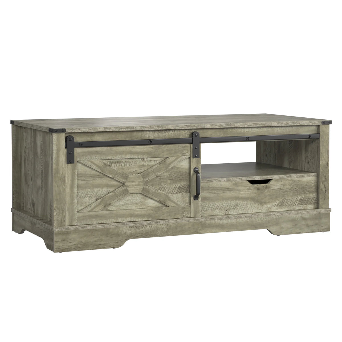 Light Gray Rectangular Coffee Table A147