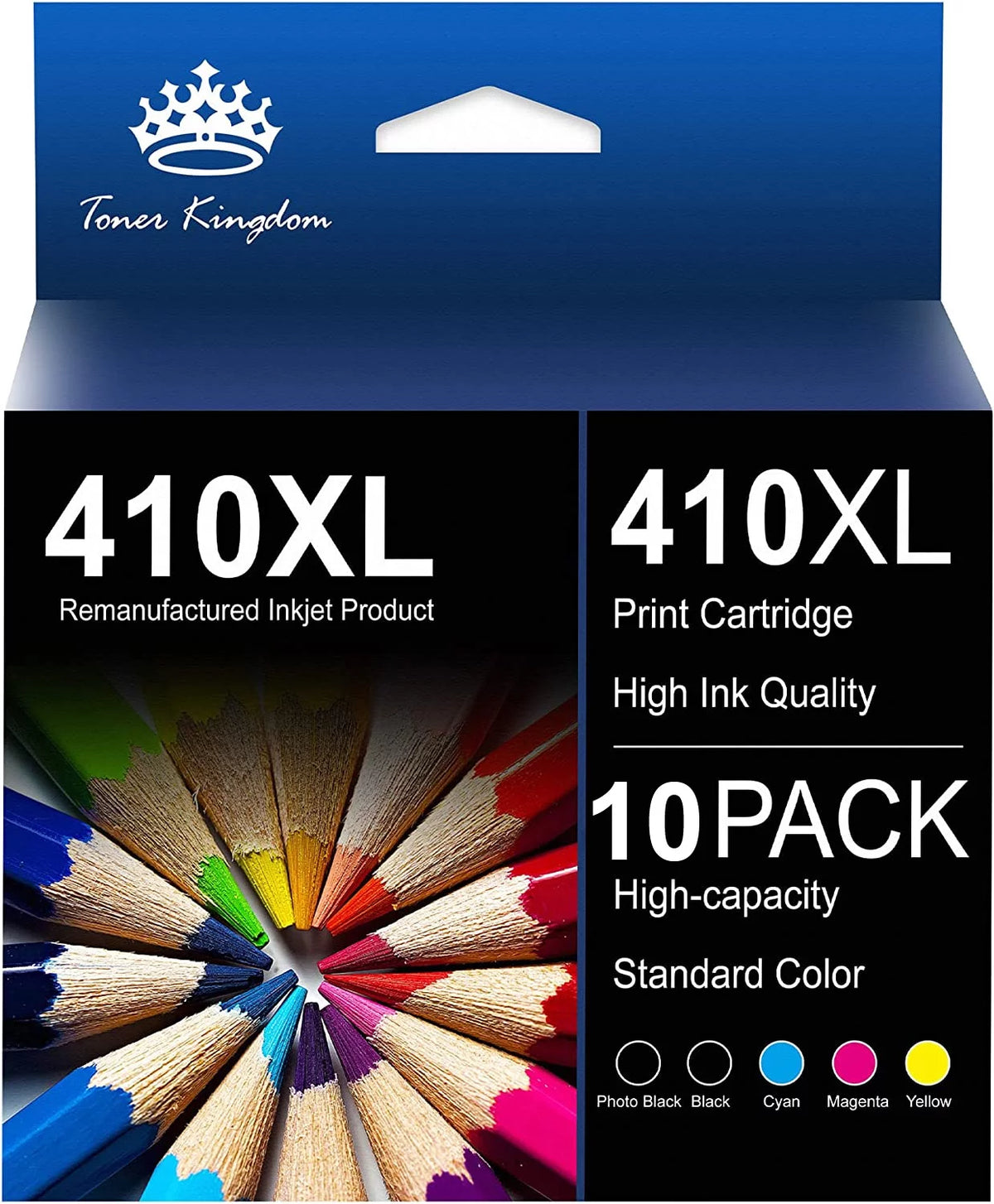 410 Ink Cartridges 10-Pack Black Cyan Magenta Yellow Photo Black Y890210