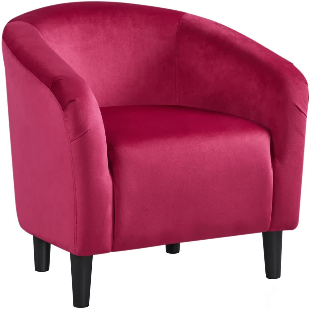 Ivory Polyester Boucle Accent Chair G92162