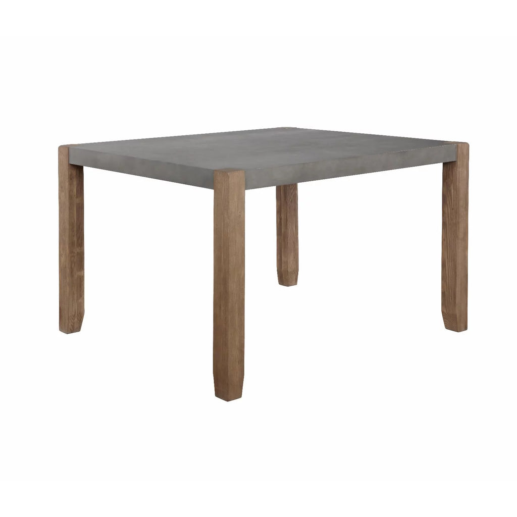 Gray Modern Wood Dining Table with Two Benches Y2705