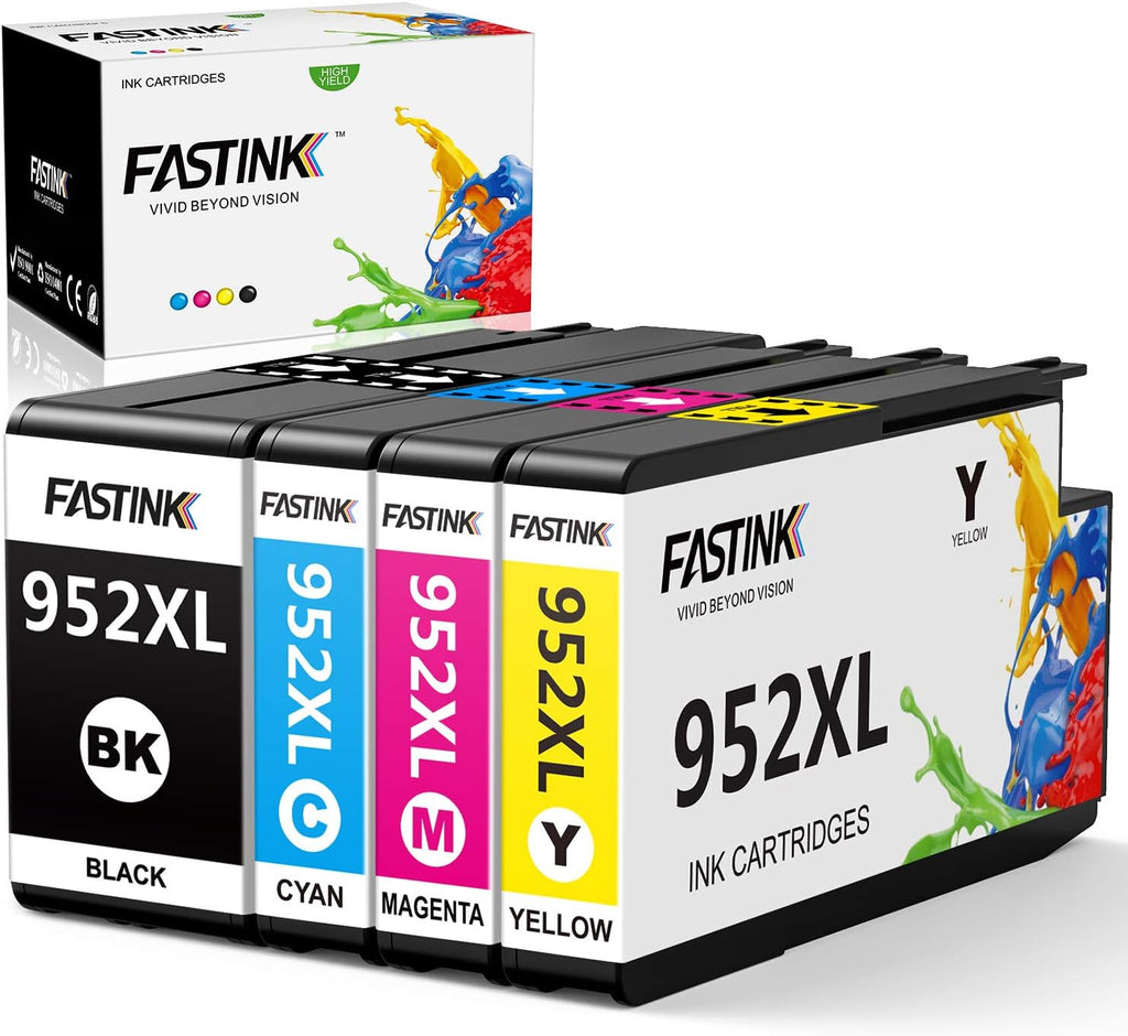 Compatible 952XL High Yield Ink Cartridges 4-Pack U19946