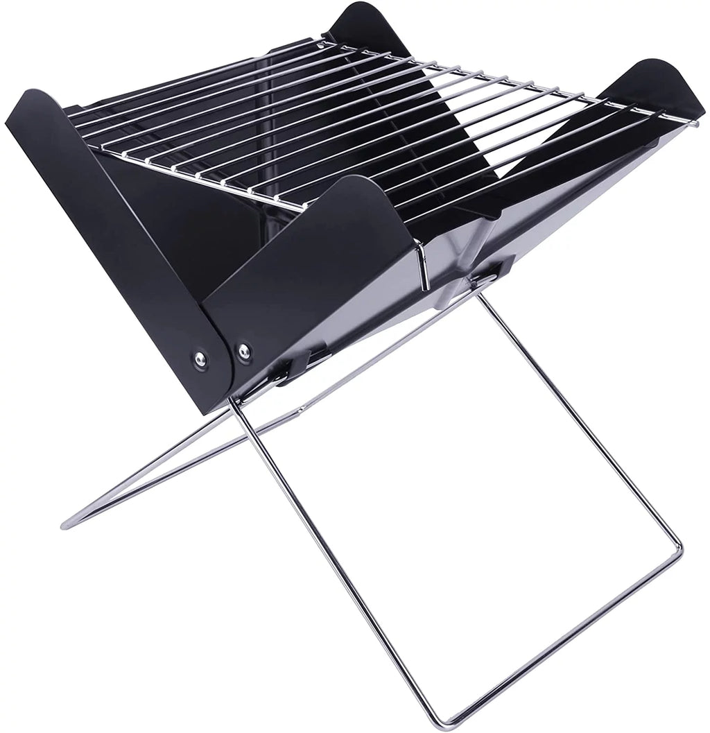 Charcoal BBQ Grill Foldable Black D98206