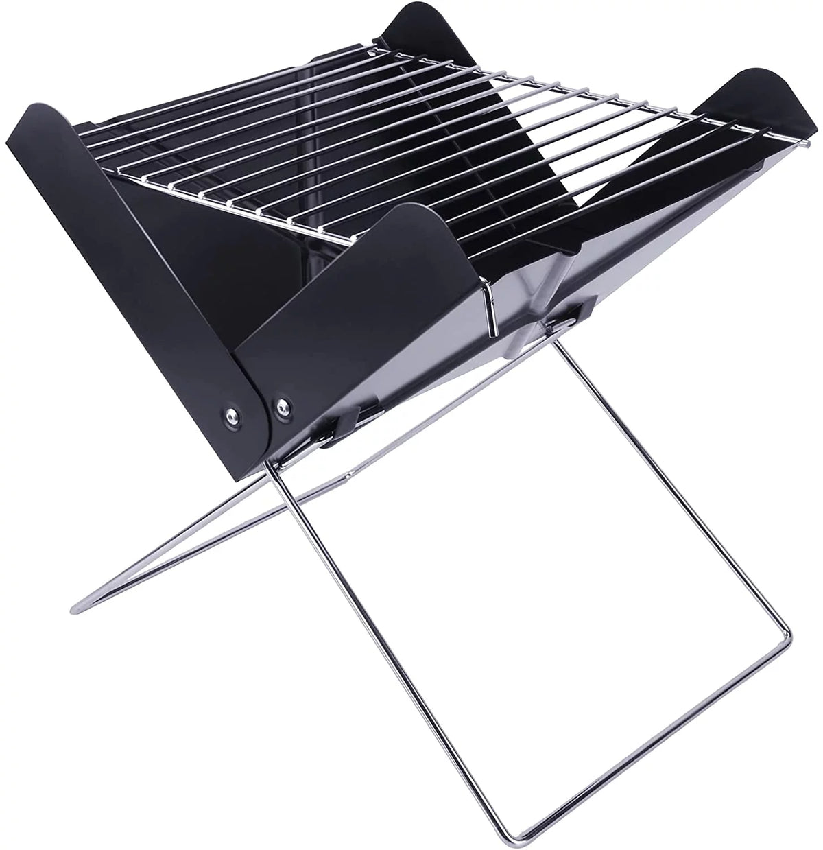 Charcoal BBQ Grill Foldable Black D98206