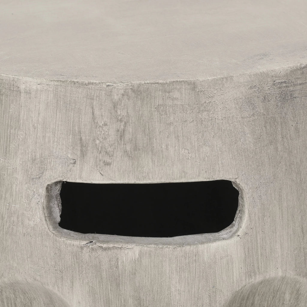 Contemporary Lightweight Concrete Accent Side Table L805517