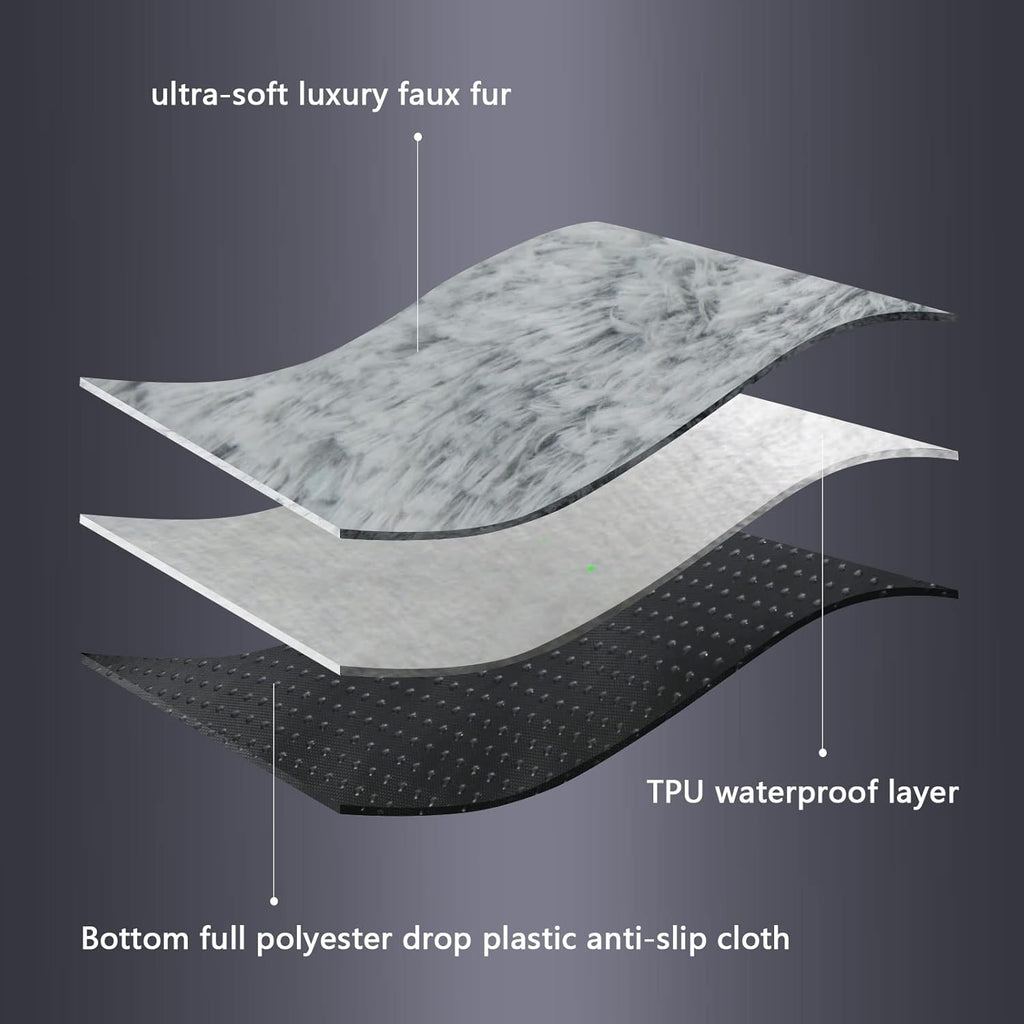 Large Plush Washable Dog Bed with Anti-Slip Bottom Y729919