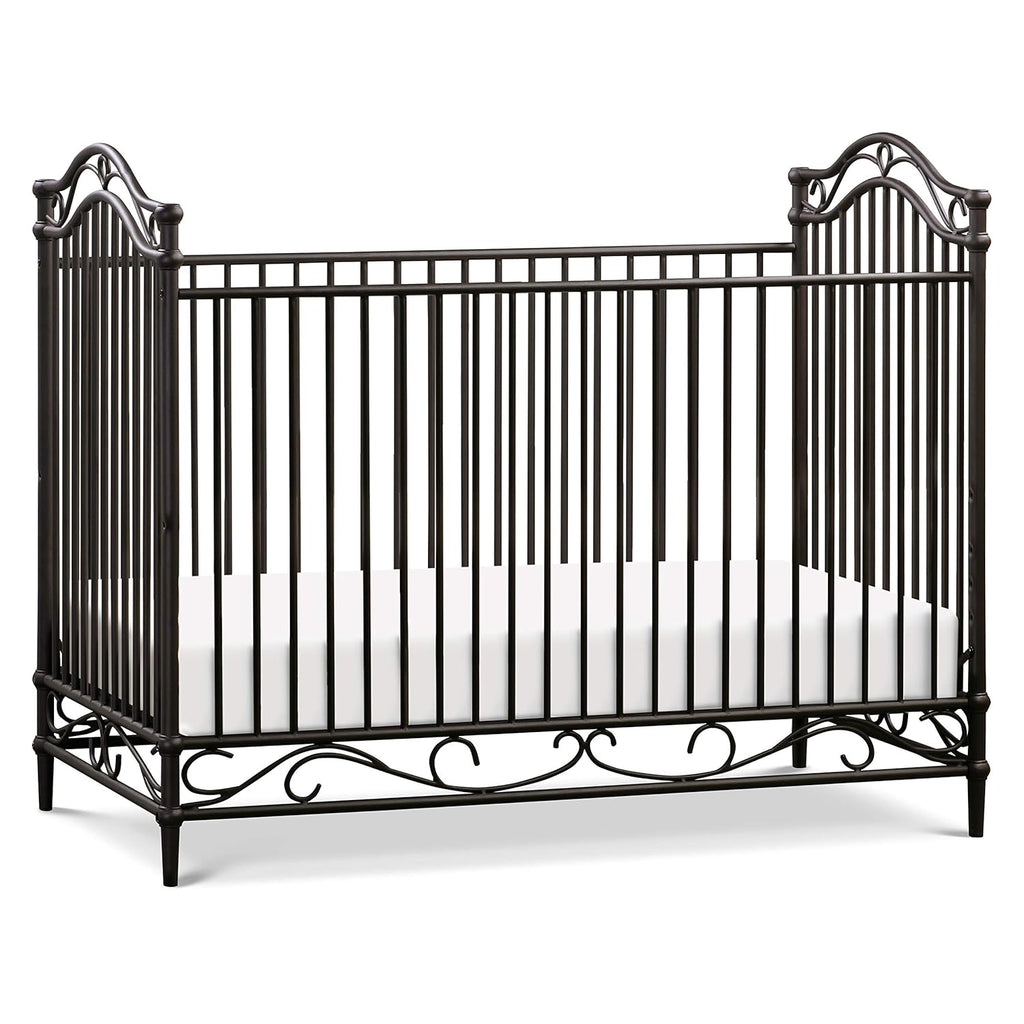 Vintage White 3-in-1 Convertible Metal Crib E2653