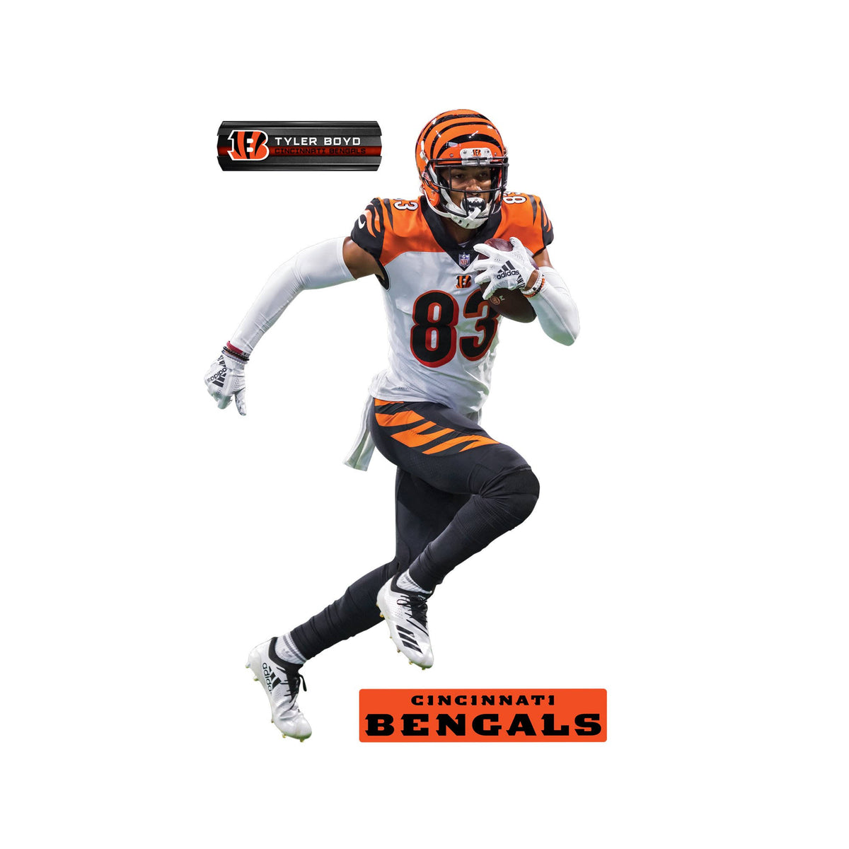 Removable Wall Decal Giant Athlete + 2 Wall Decals D496