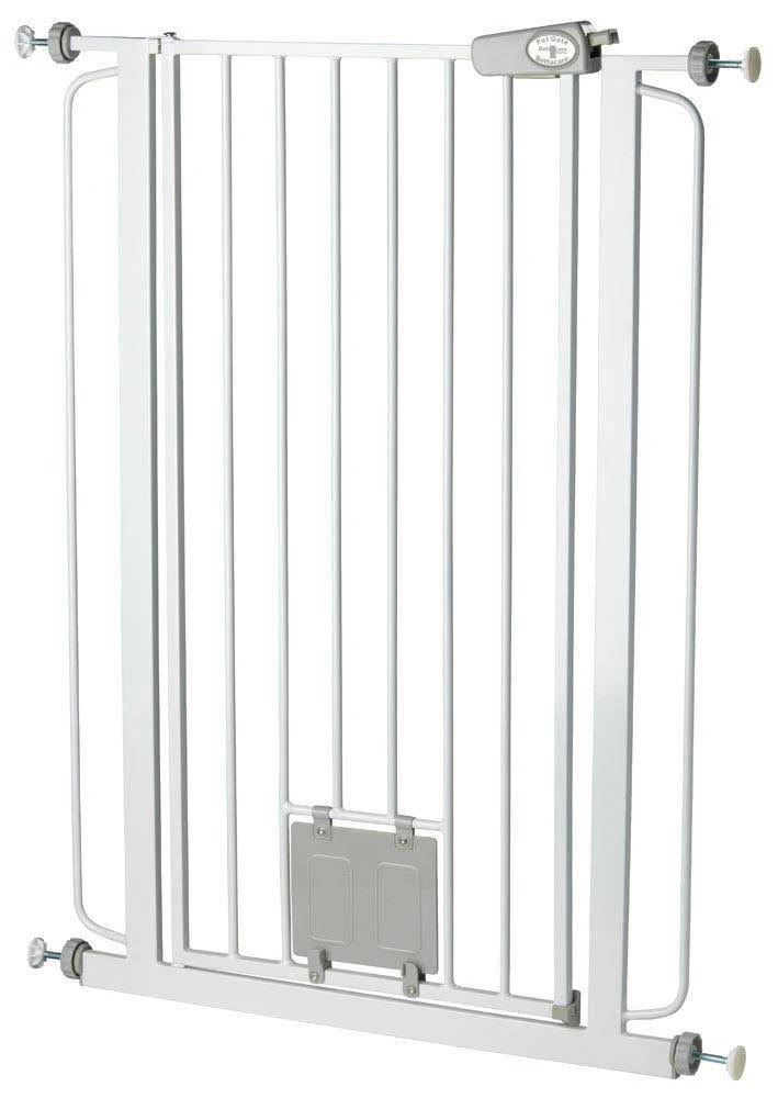 Extra Tall Pet Gate with Cat Flap O996693