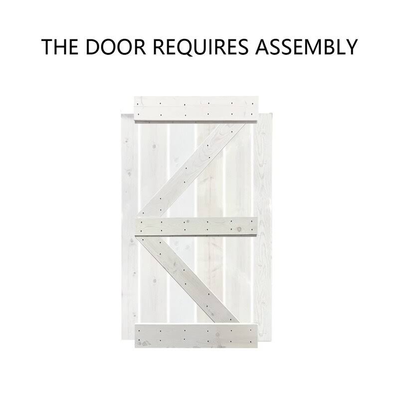 Stained K Double Barn Door Hardware Kit Q879721