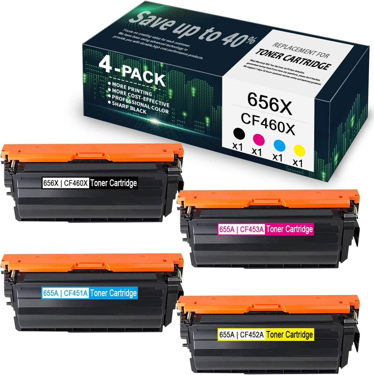 4 Pack Compatible Toner Cartridge Replacement A5768