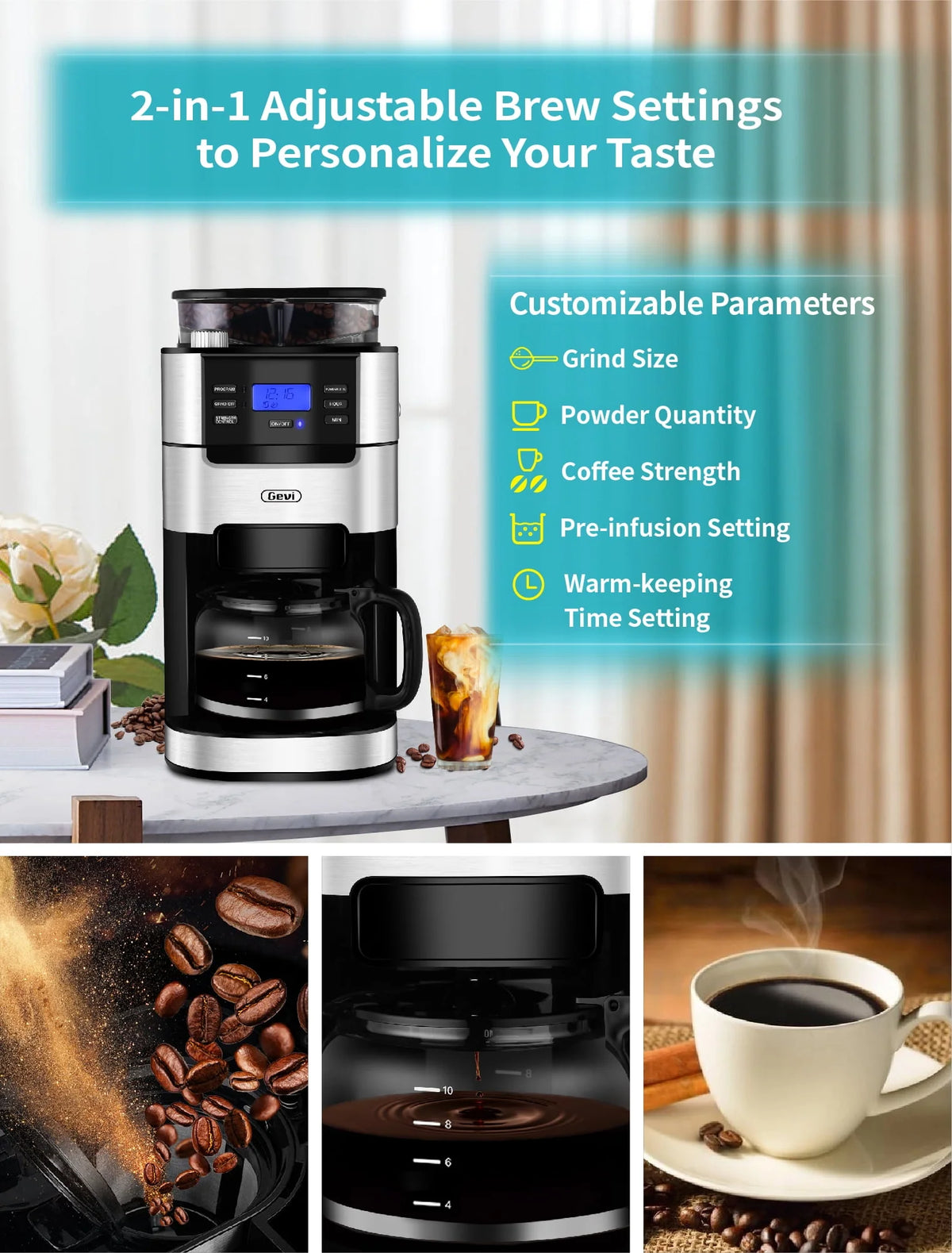 10-Cup Programmable Grind and Brew Coffee Maker X435