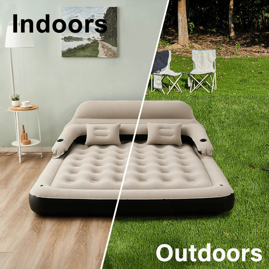 King Size Air Mattress with Headboard A8131