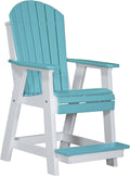 Recycled Plastic Counter Height Chair with Footrest U41143