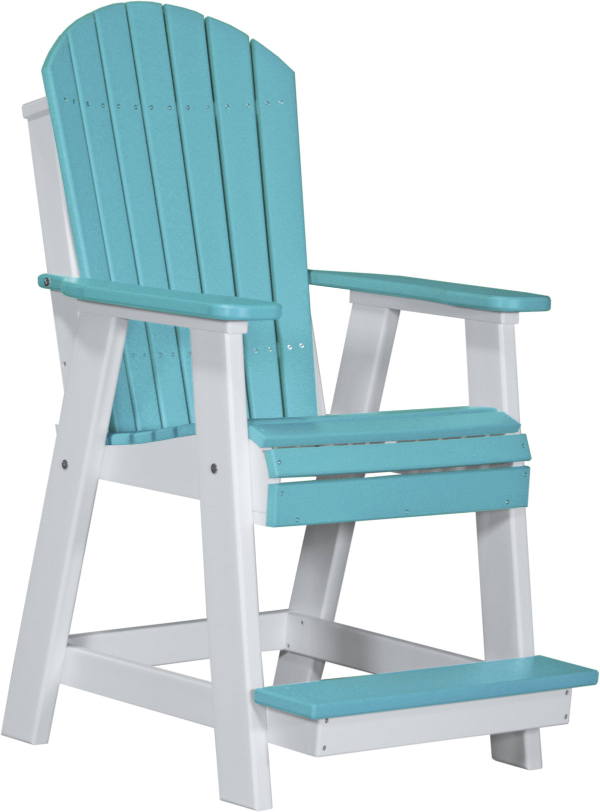 Recycled Plastic Counter Height Chair with Footrest U41143
