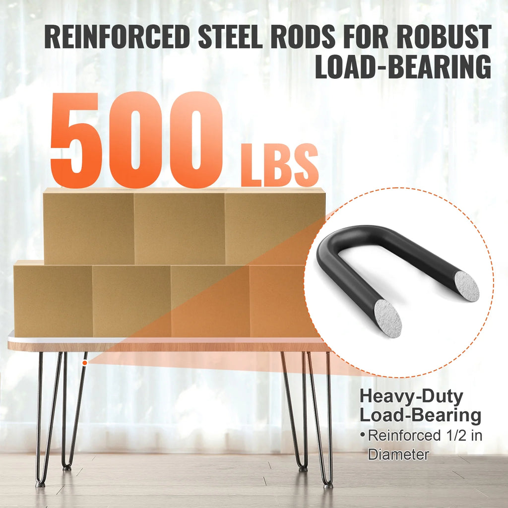 19" Solid Metal Heavy Duty Furniture Legs A45106