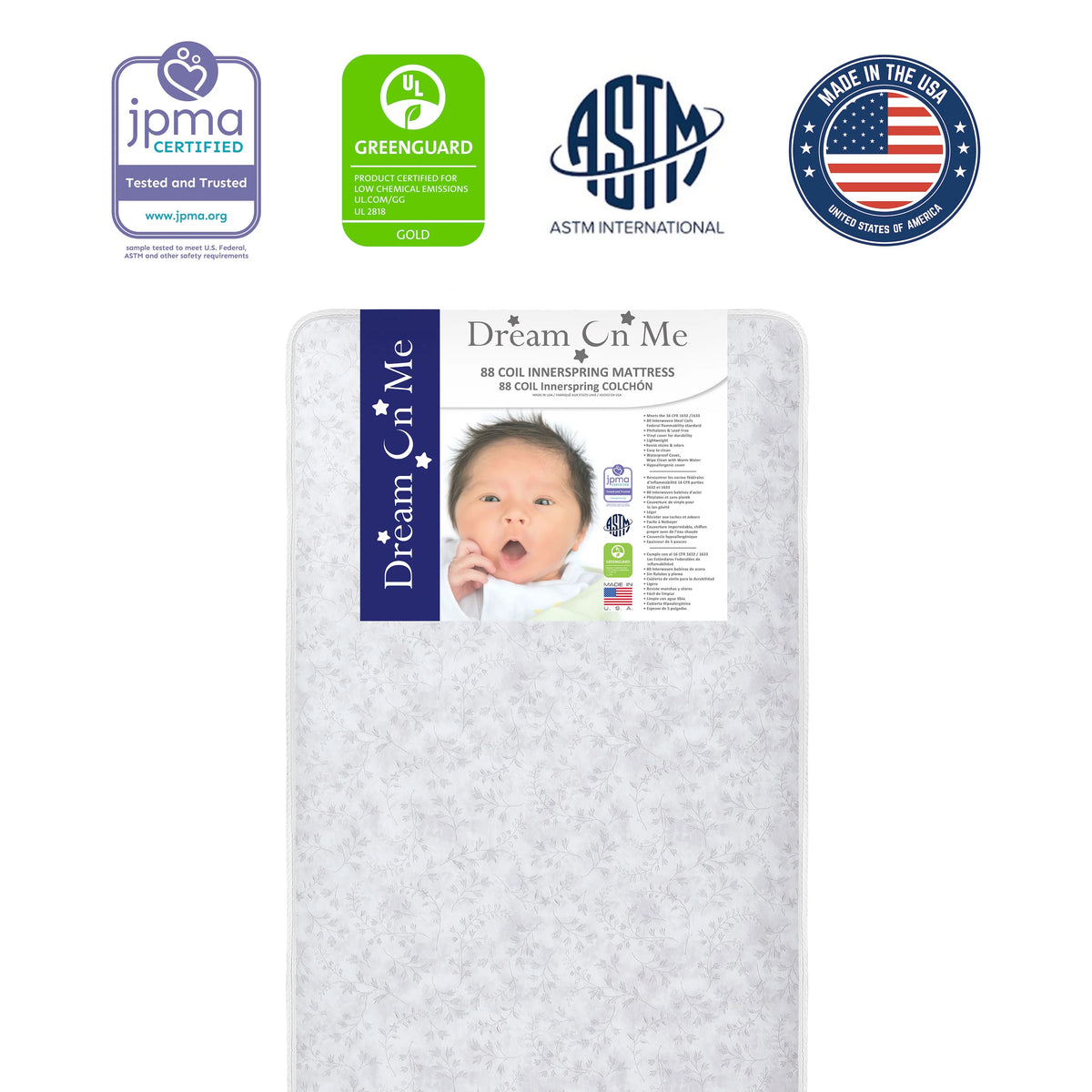 5" 88 Coil Crib & Toddler Mattress Z552340