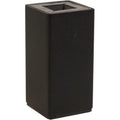 Adjustable Square Furniture Leg Matte Black 6 in. Pack of 4 J135376