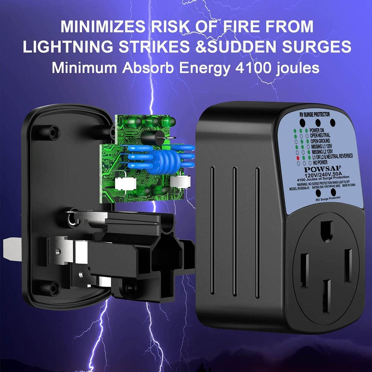 50 Amp RV Surge Protector D4200