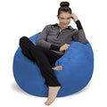 Plush Ultra Soft Memory Foam Bean Bag Chair with Microsuede Cover Royal Blue 3 G833688