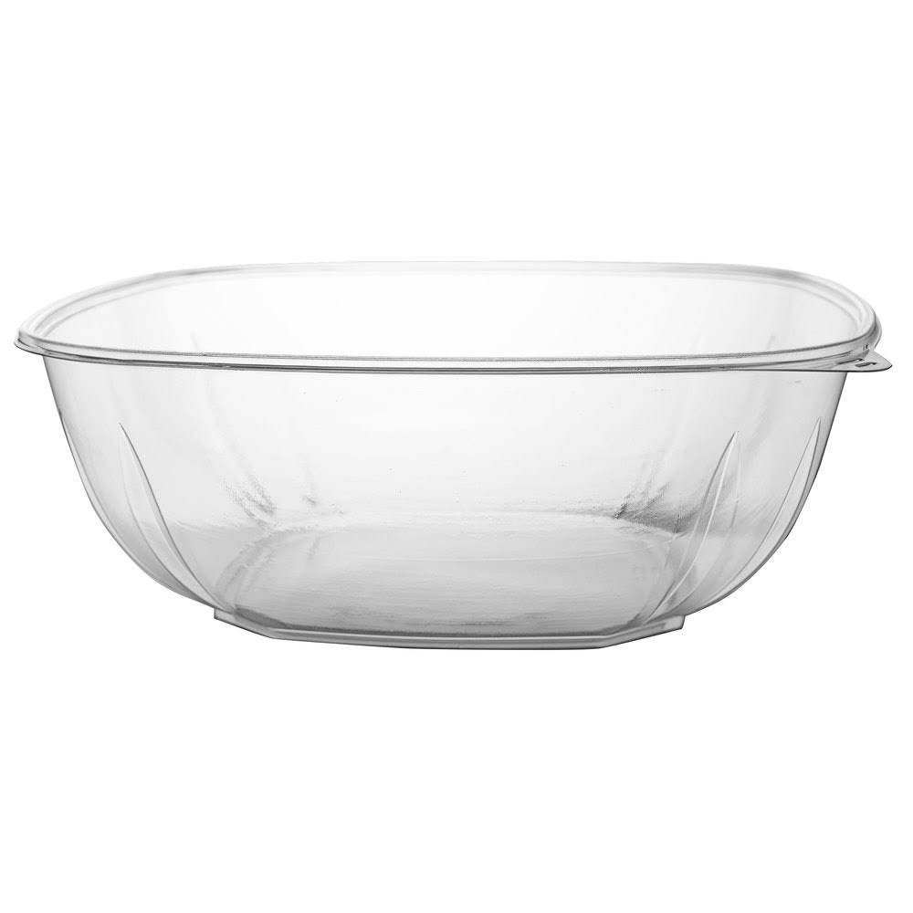 Clear Extra Large Square Plastic Bowl T20254