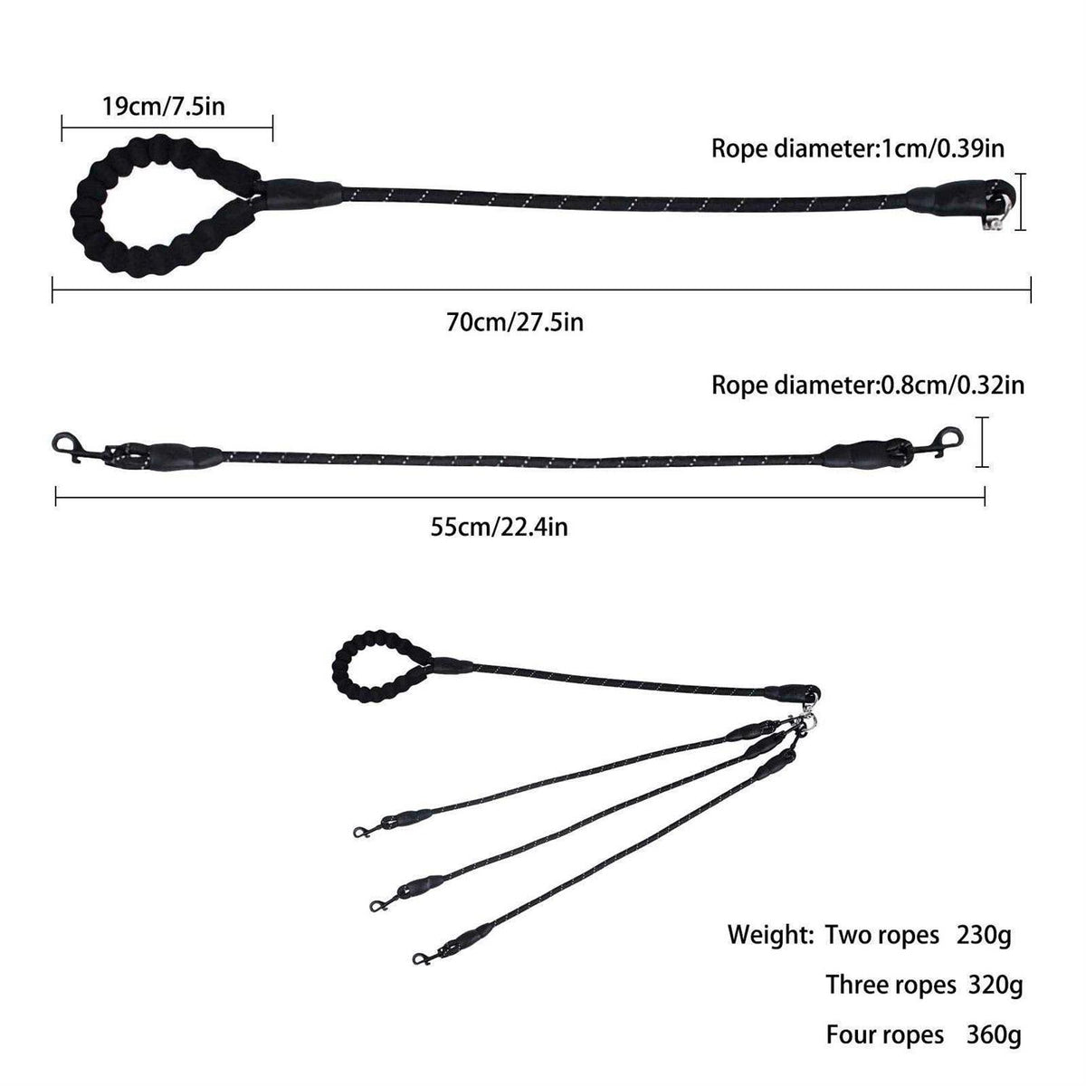 No Tangle Nylon Dog Leash P27296