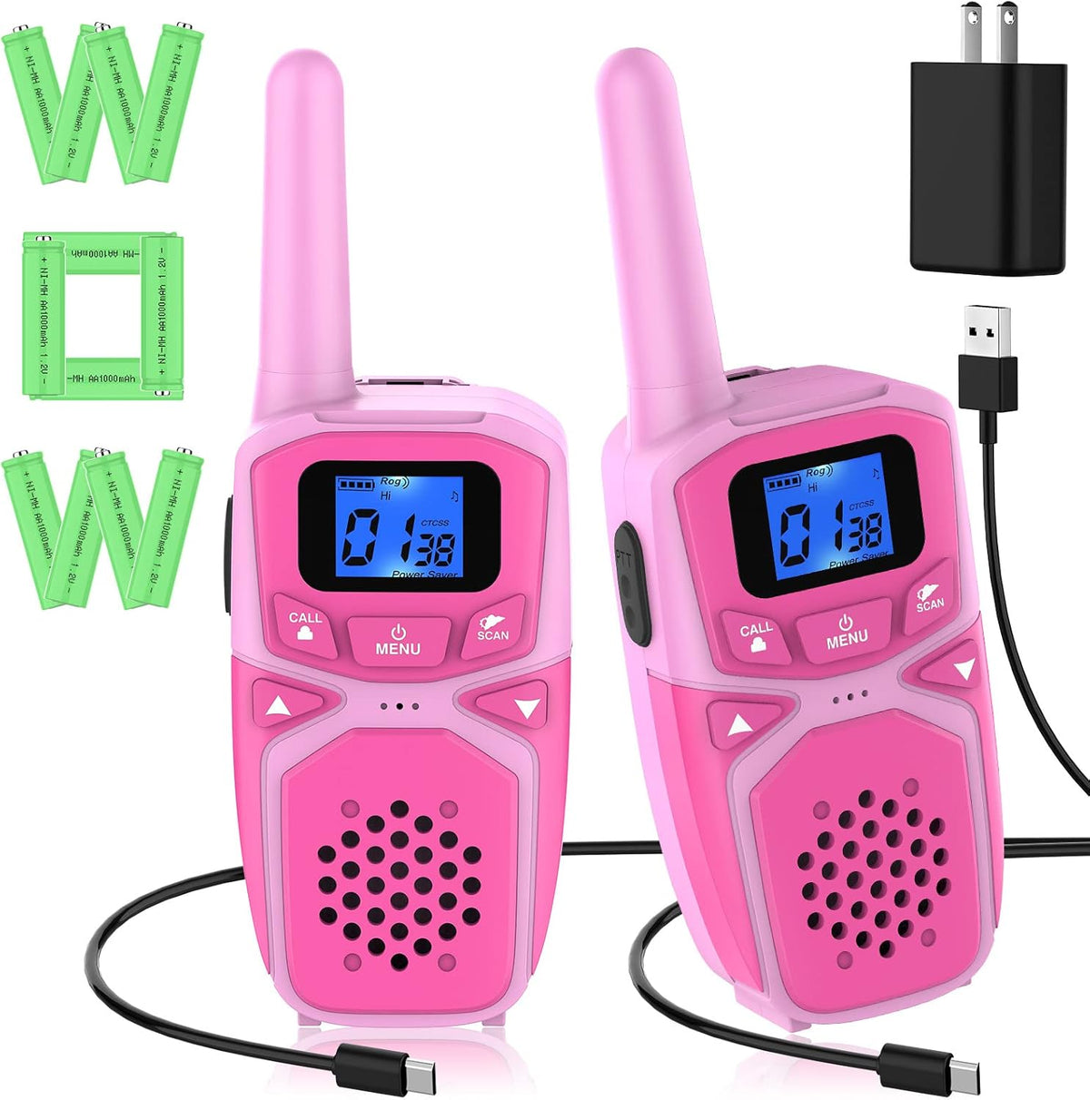 Rechargeable 4 Pack Walkie Talkies I624081