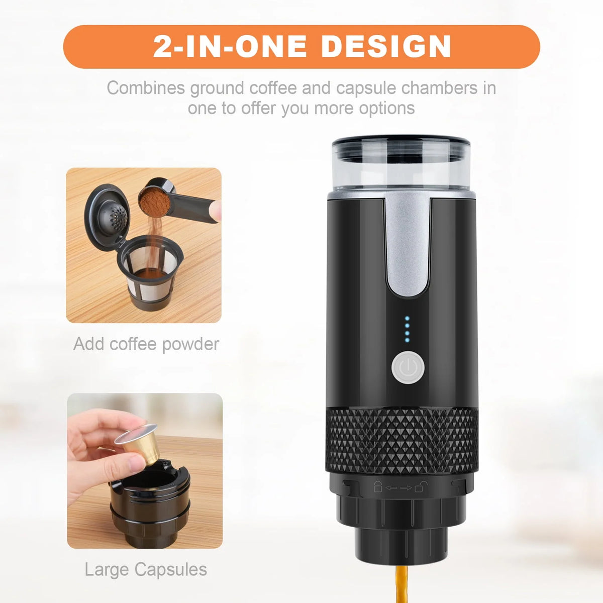 Portable Single Serve Coffee Maker U61374