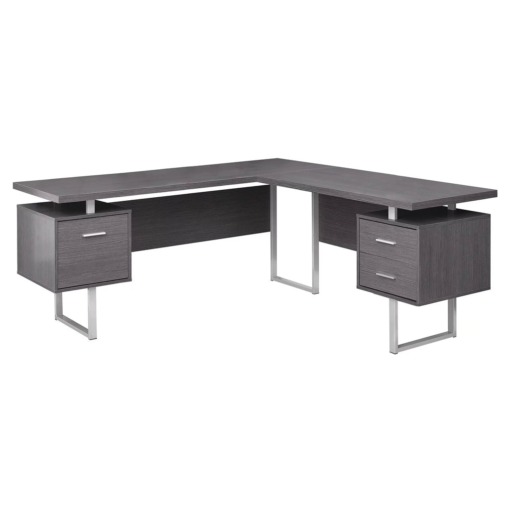 L Shape Computer Desk with Storage Drawers M575