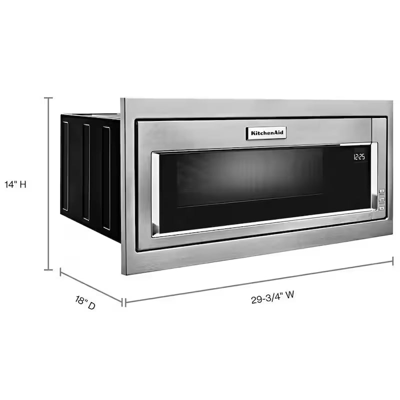 1.1 cu. ft. Built-In Sensor Cooking Microwave in Stainless Steel D408