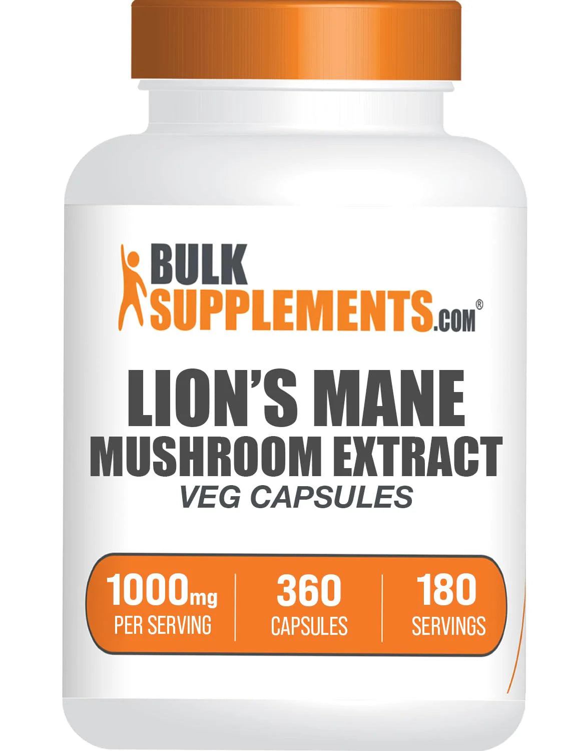 Lion's Mane Mushroom Capsules 360 Veg Capsules P21625