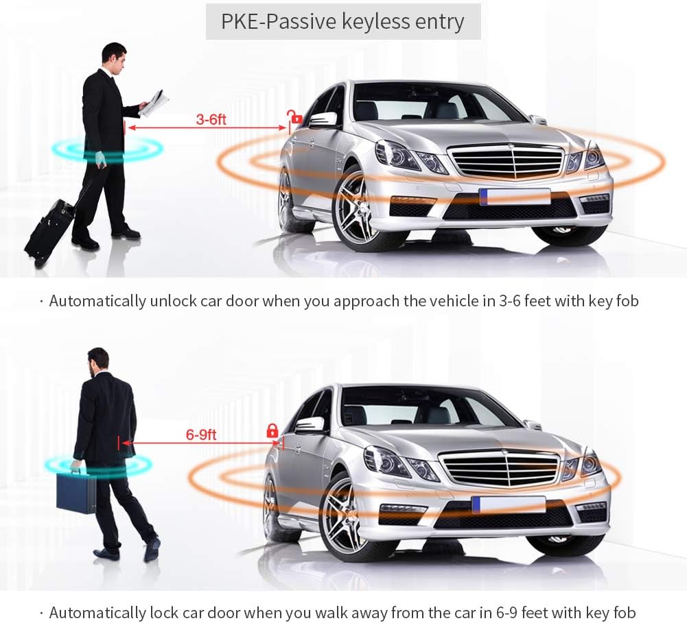 Plug and Play PKE Remote Starter Kit Push Start Button S1170