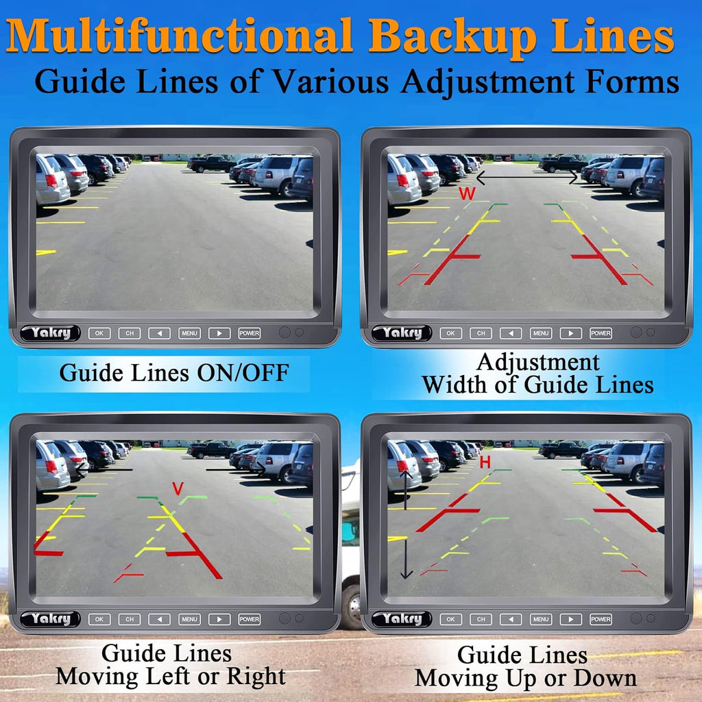 Wireless HD 1080P Backup Camera with 7 Inch Monitor L4313