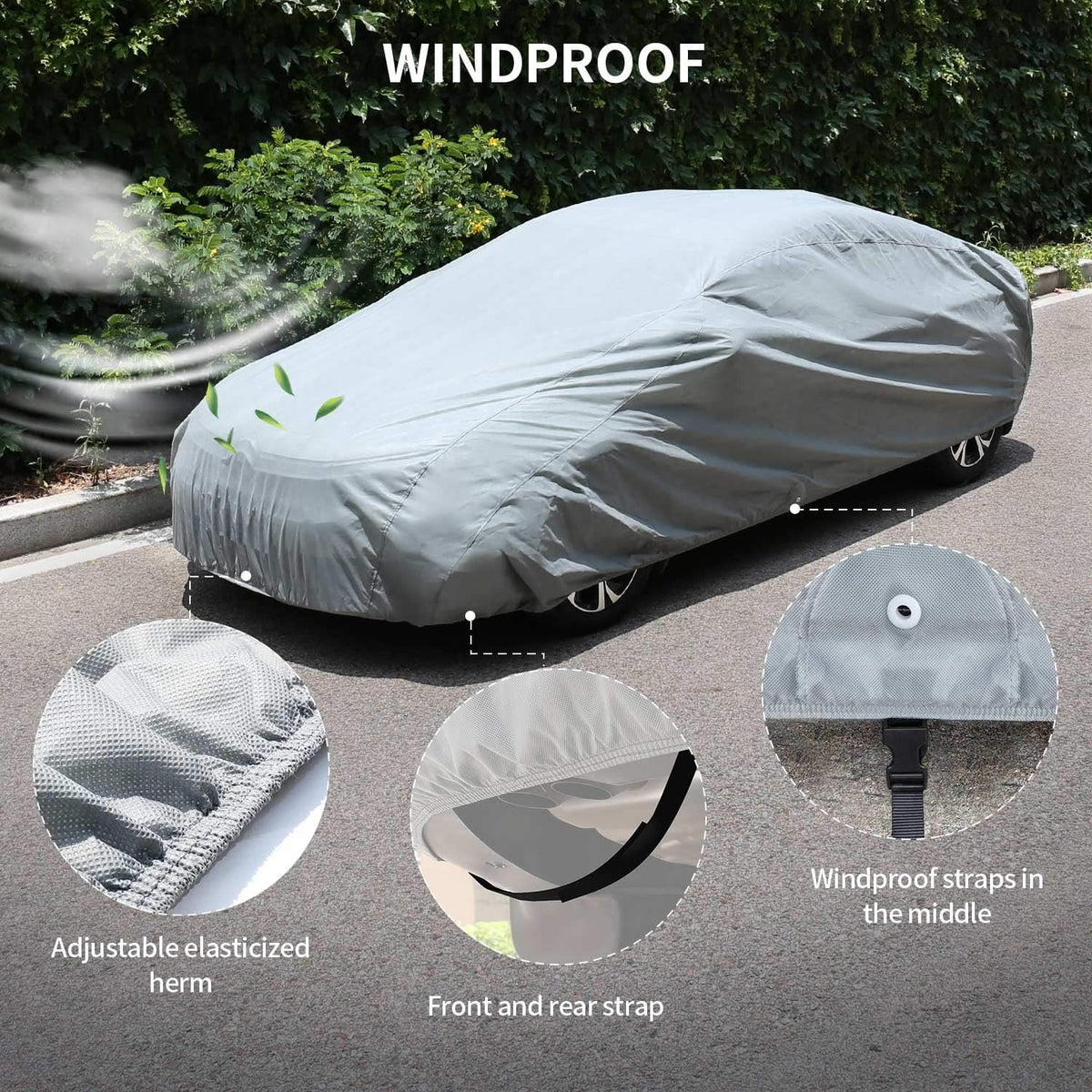 3 Layer Breathable Dust Proof Car Cover M106