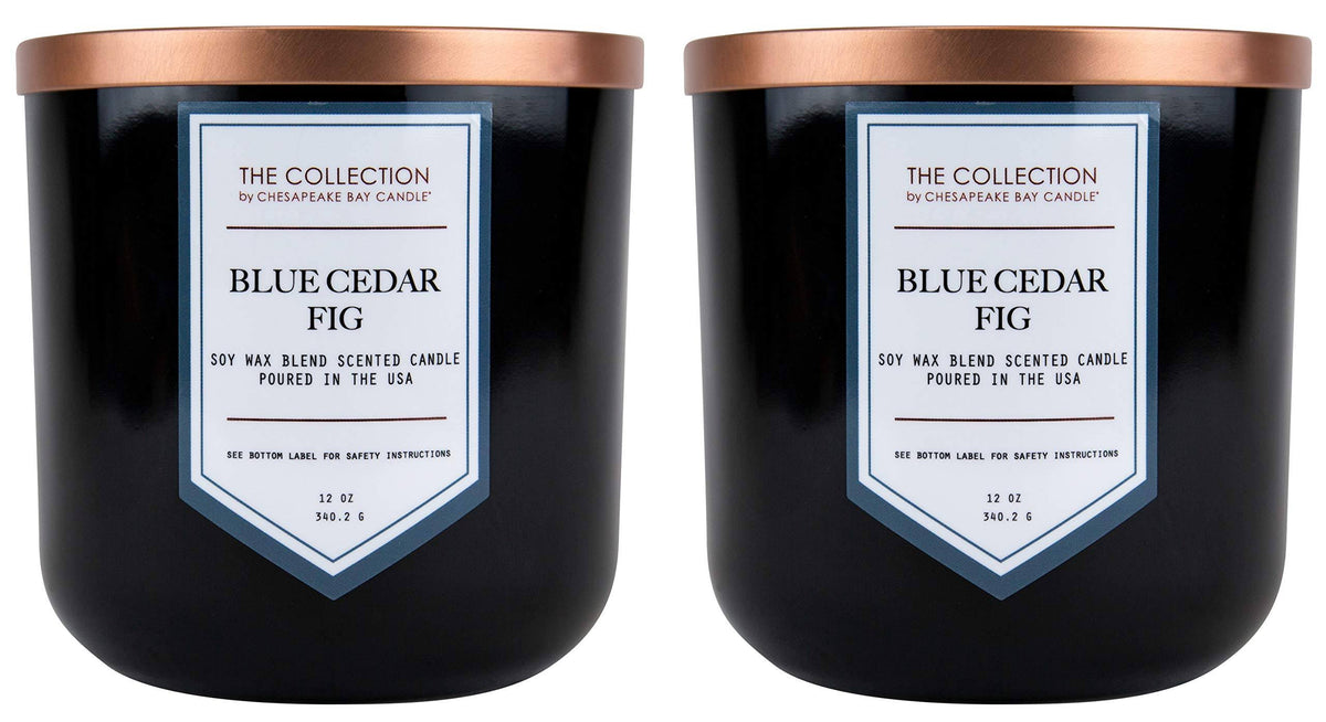 Two-Wick Scented Candle, Blue Cedar Fig, 2 Count M7096
