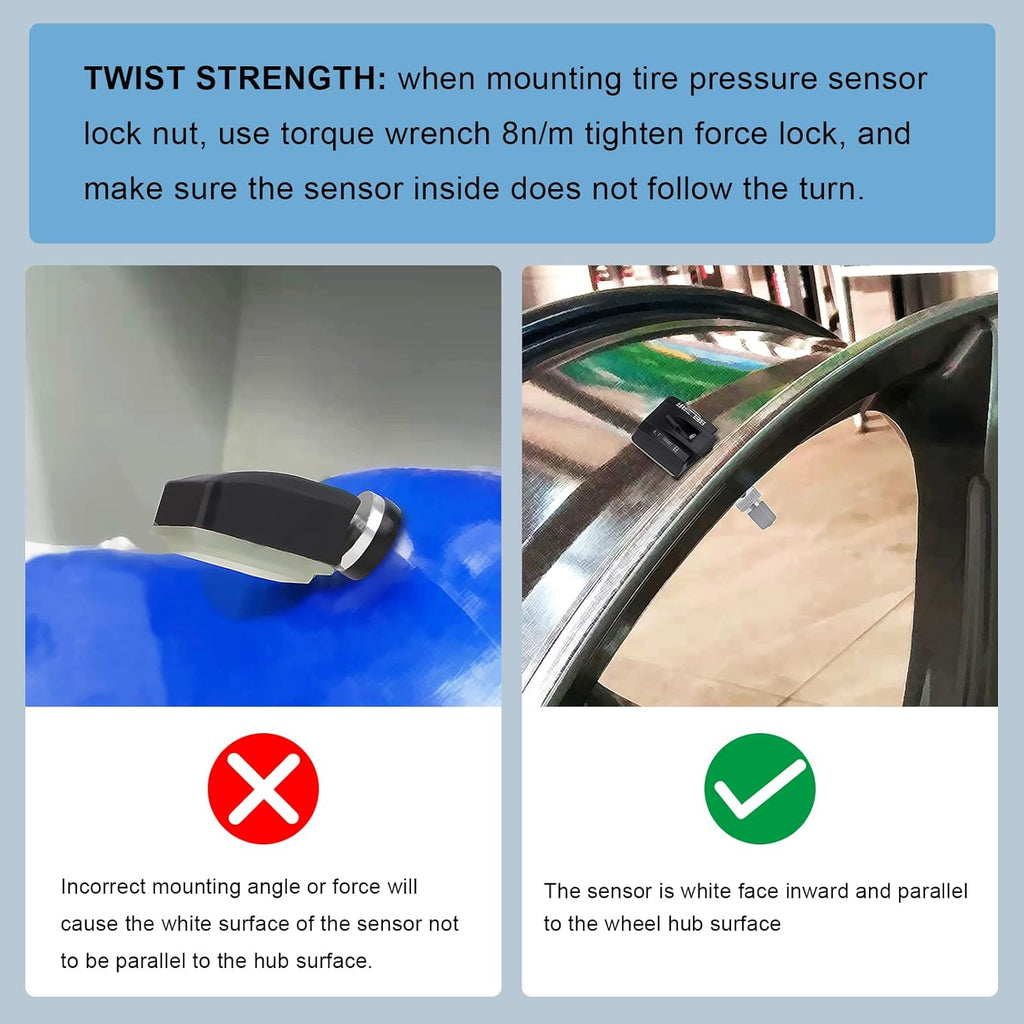 TPMS Tire Pressure Sensors 315MHz Preprogrammed Replacement 4 Pack V924553