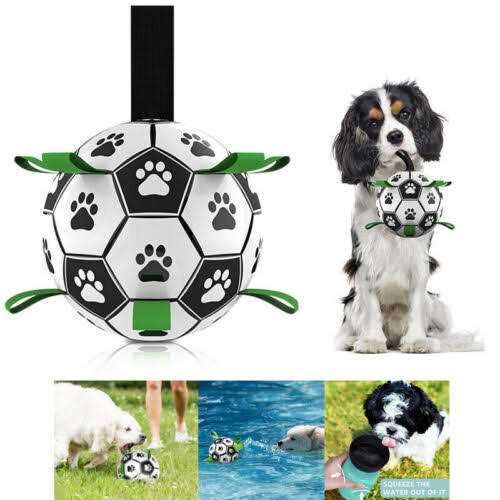 Dog Toys Soccer Ball with Straps R27970