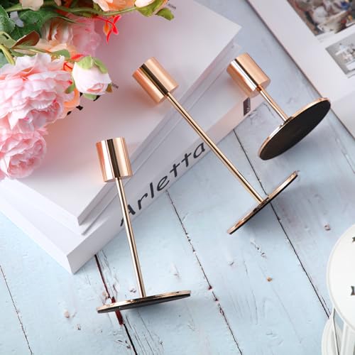 36 Pcs Matte Black Metal Candle Holders P637