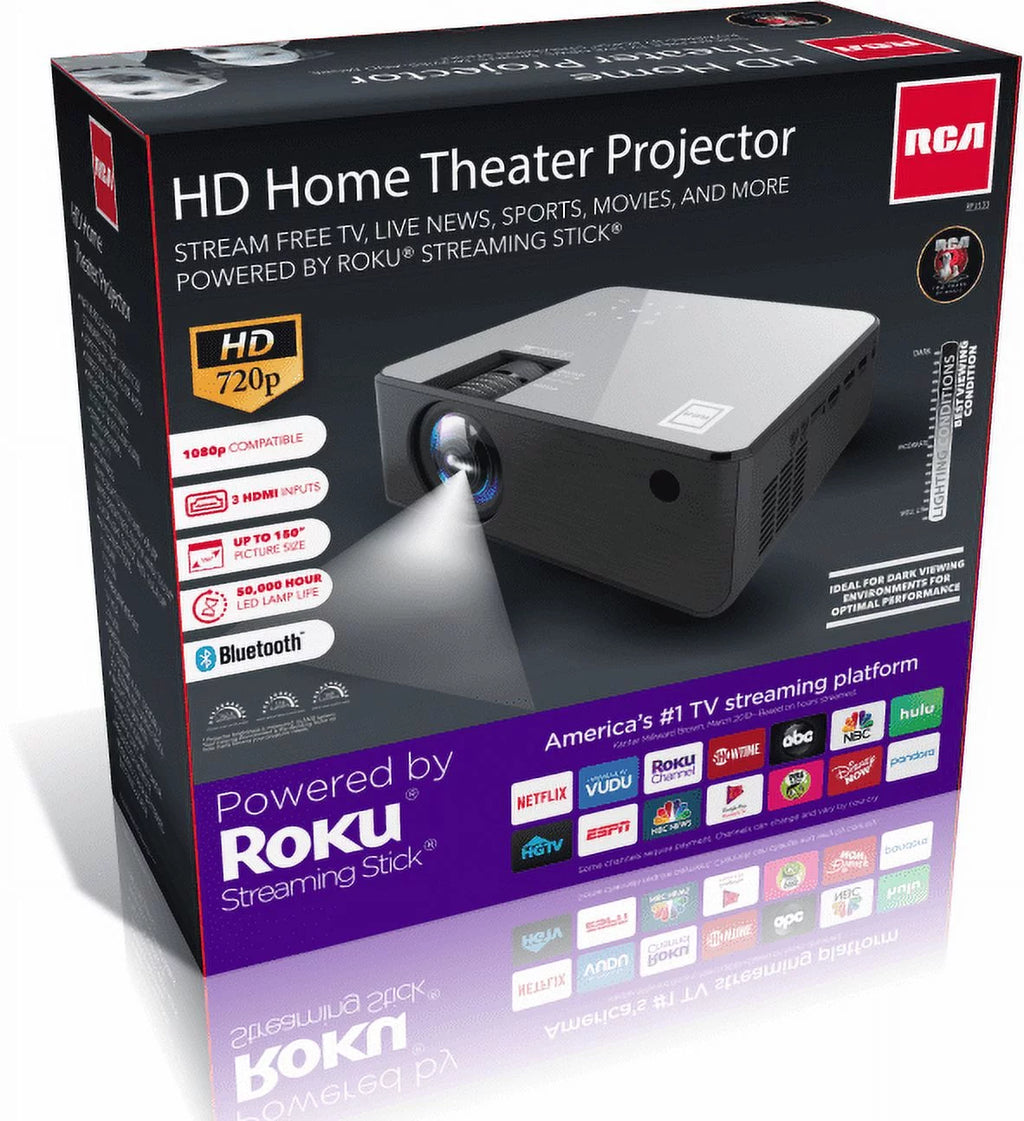 720p Smart Wi-Fi Home Theater Projector U940556