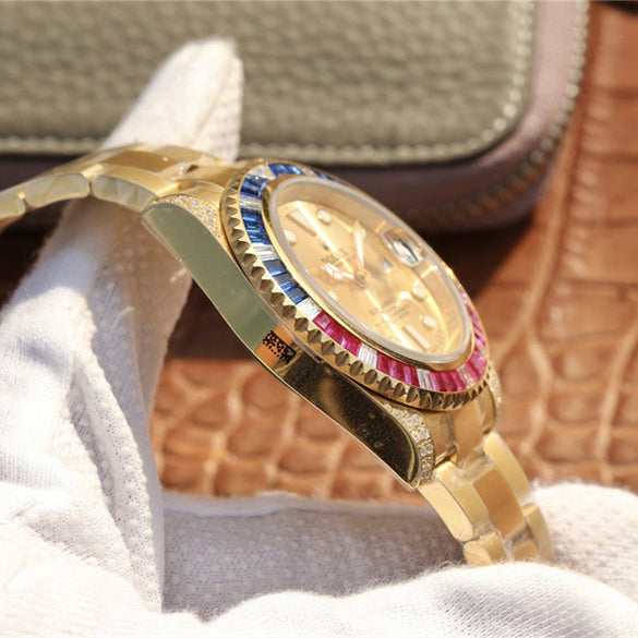 Golden Blue Red Diamond 40mm U73178