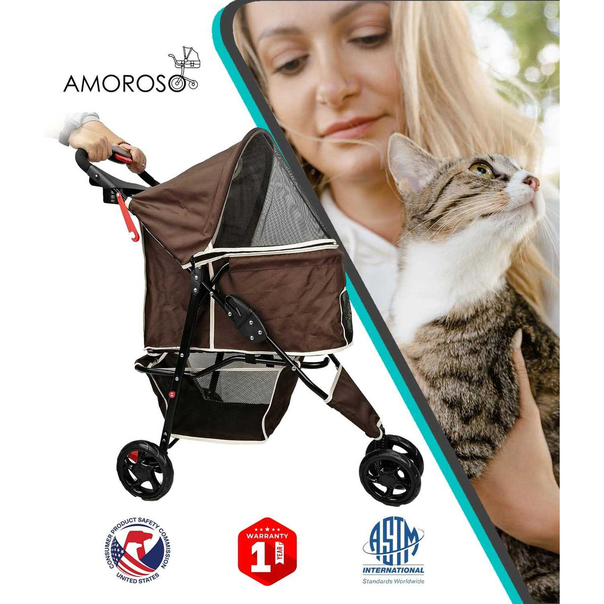Single Pet Stroller L9553