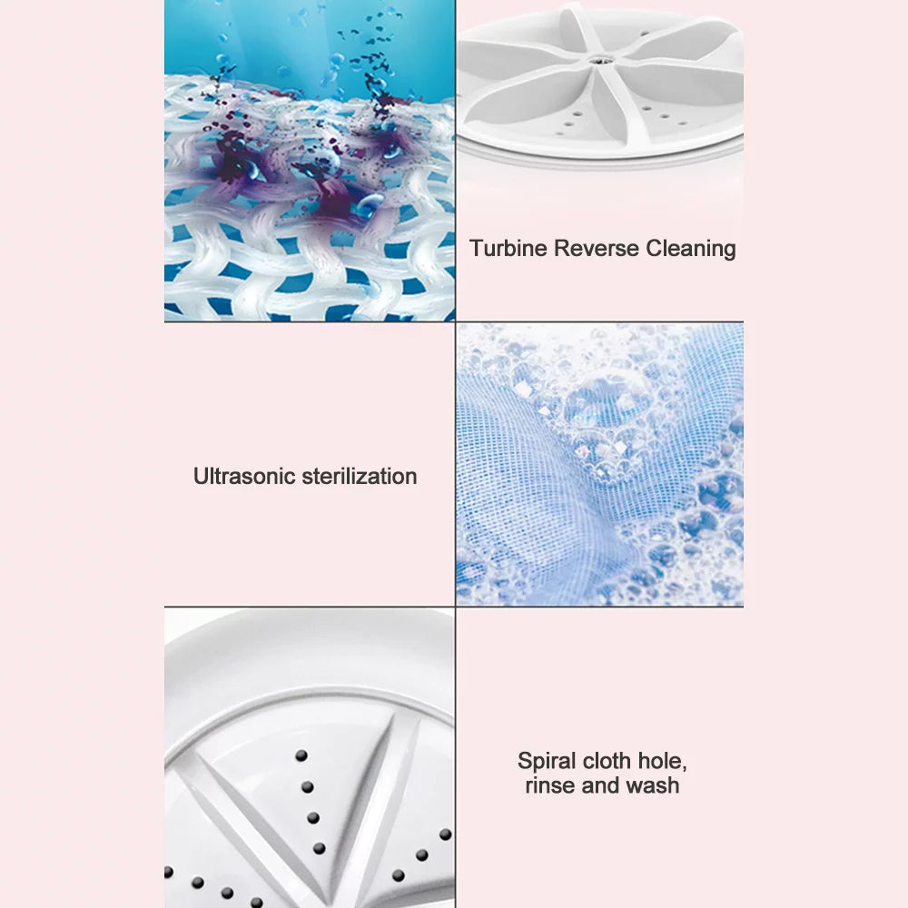Mini Portable Rotating Washing Machine K4109