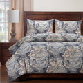 California King Damask Duvet and Shams E427