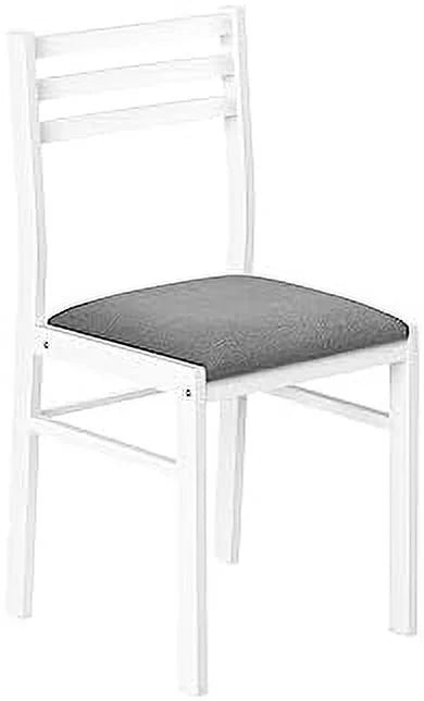 White Metal and Laminate 3 Piece Dining Set P374