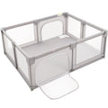 Extra Large Kids Playpen with Gate Gray Y22986