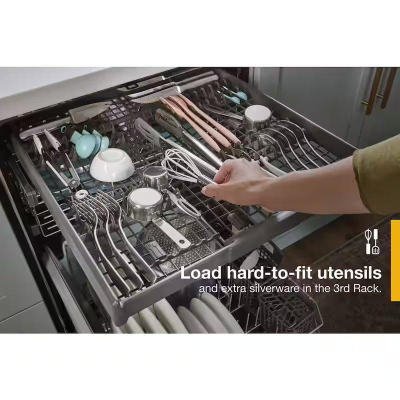 Black Built-In Dishwasher with Third Level Rack Y9481