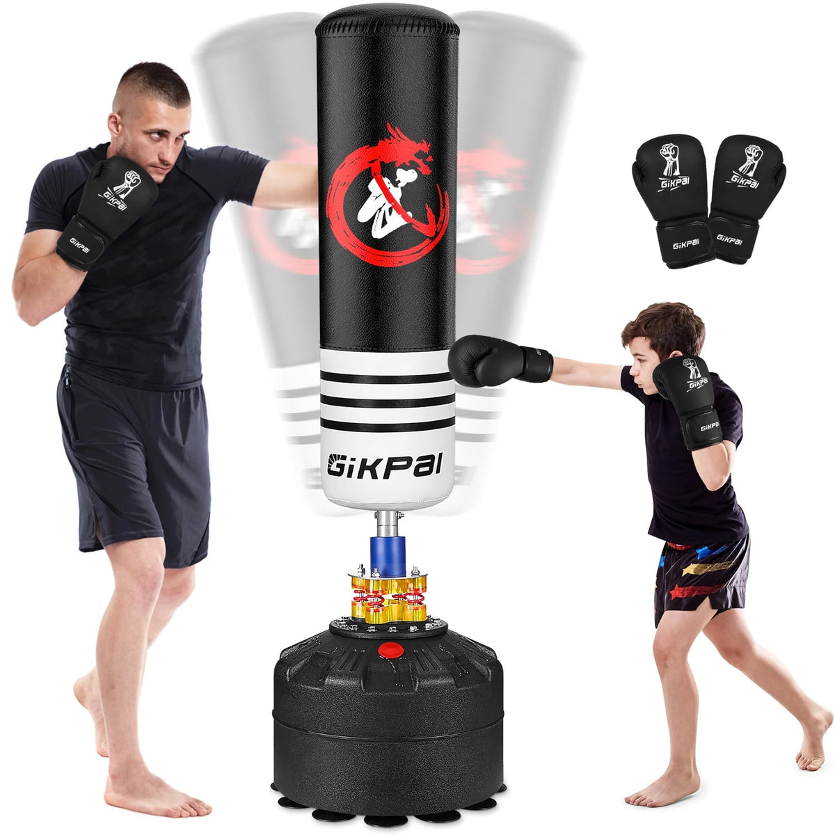 69'' 182lbs Freestanding Punching Bag with Stand R877828