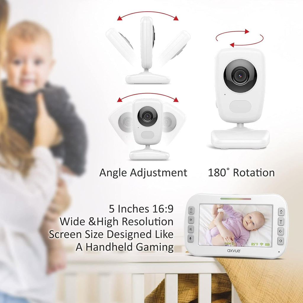 Video Baby Monitor 5 Screen 2 Cam Auto Night Vision X667770